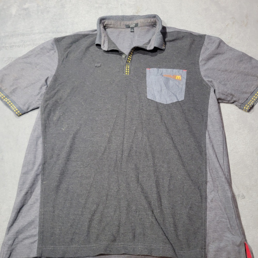 Timeless Elements McDonald's Polo Mens XL Grey Charcoal Workwear MC398 Uniform